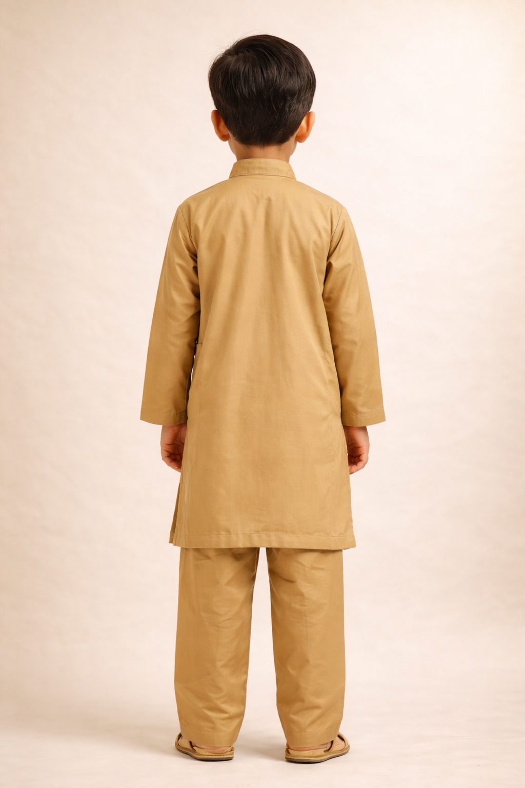 Baby Boy Kurta Shlwar Mustard Brown